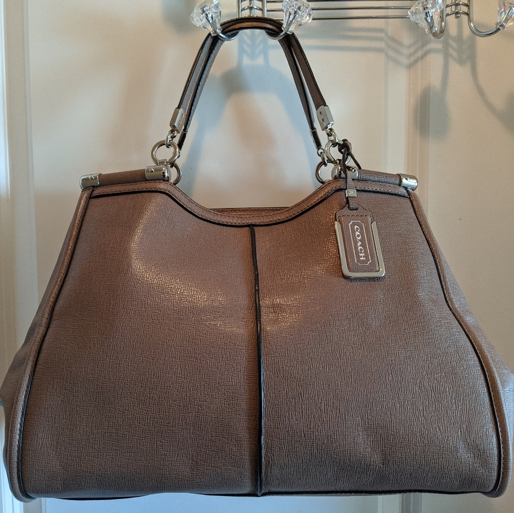 COACH Taupe Leather Bag